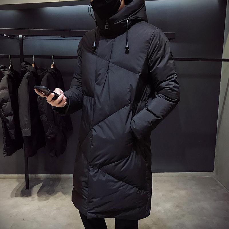 鸭鸭羽绒男士冬季外套韩版潮流中长款羽绒服潮牌2023新款冬装休闲