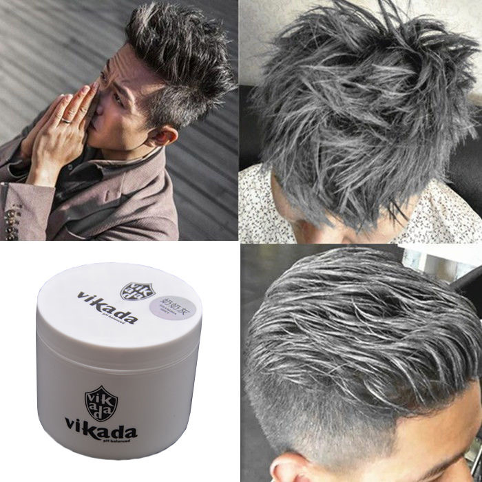 发泥奶奶灰发泥炫酷定型变彩色发泥发蜡男士造型发膏一次性保湿发