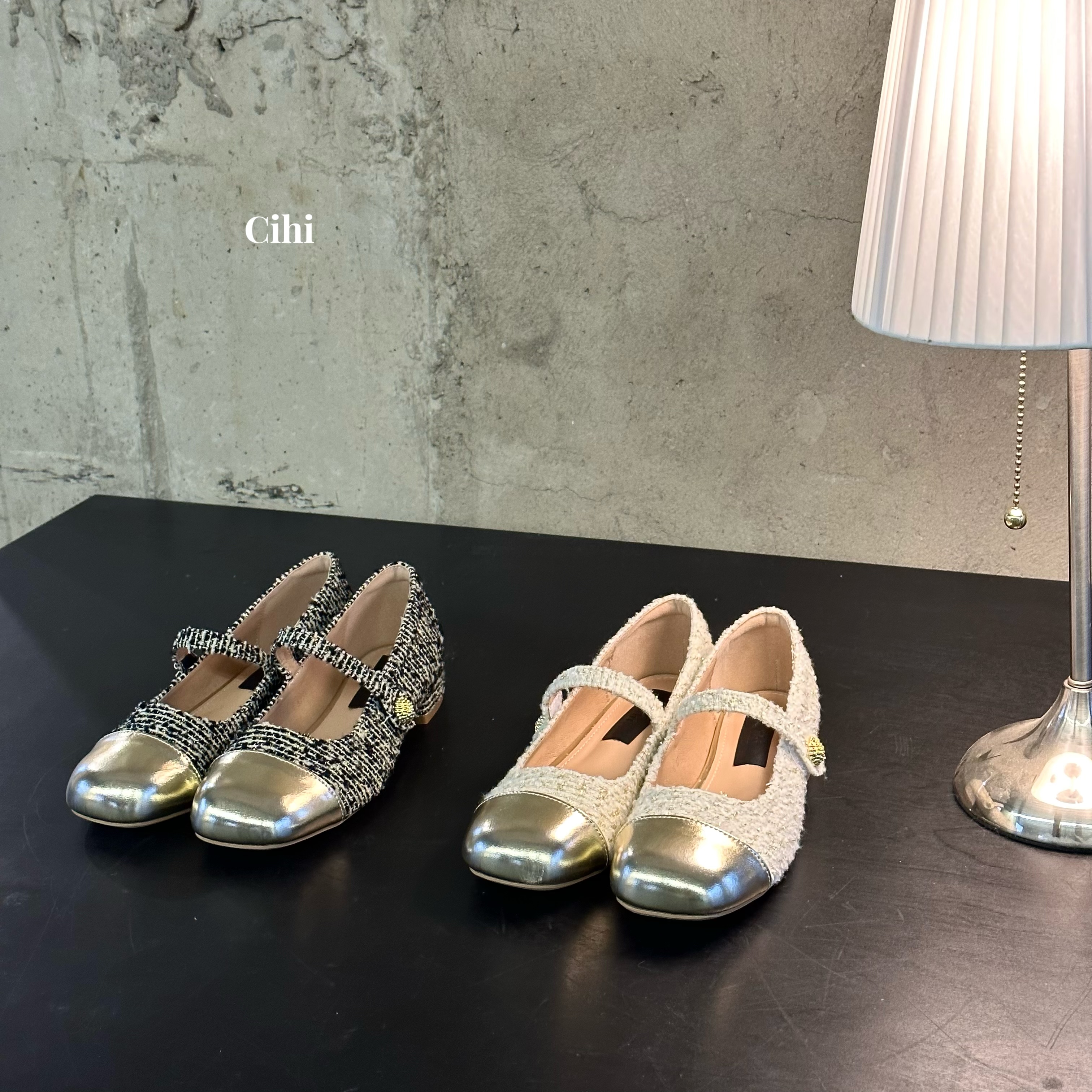 2-325-豪門千金-法式小香風瑪莉珍一字帶芭蕾舞鞋单鞋！