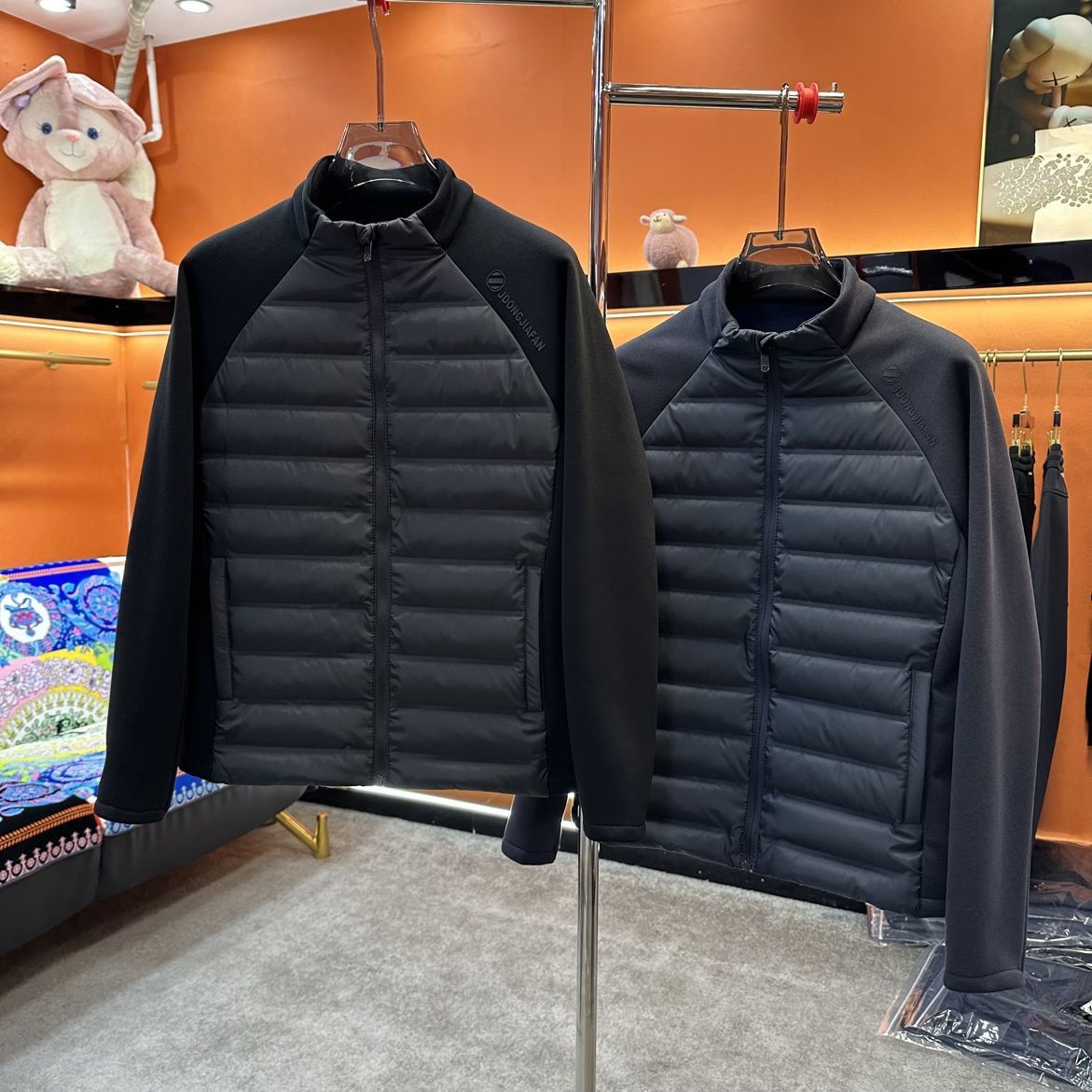 轻奢品质2023冬季新款23182时尚轻薄保暖立领休闲短款男士羽绒服