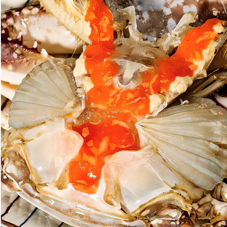 Z舟山精品红膏呛蟹2-3两 下饭梭子蟹即食咸蟹 饱满 不能蒸煮 腌制