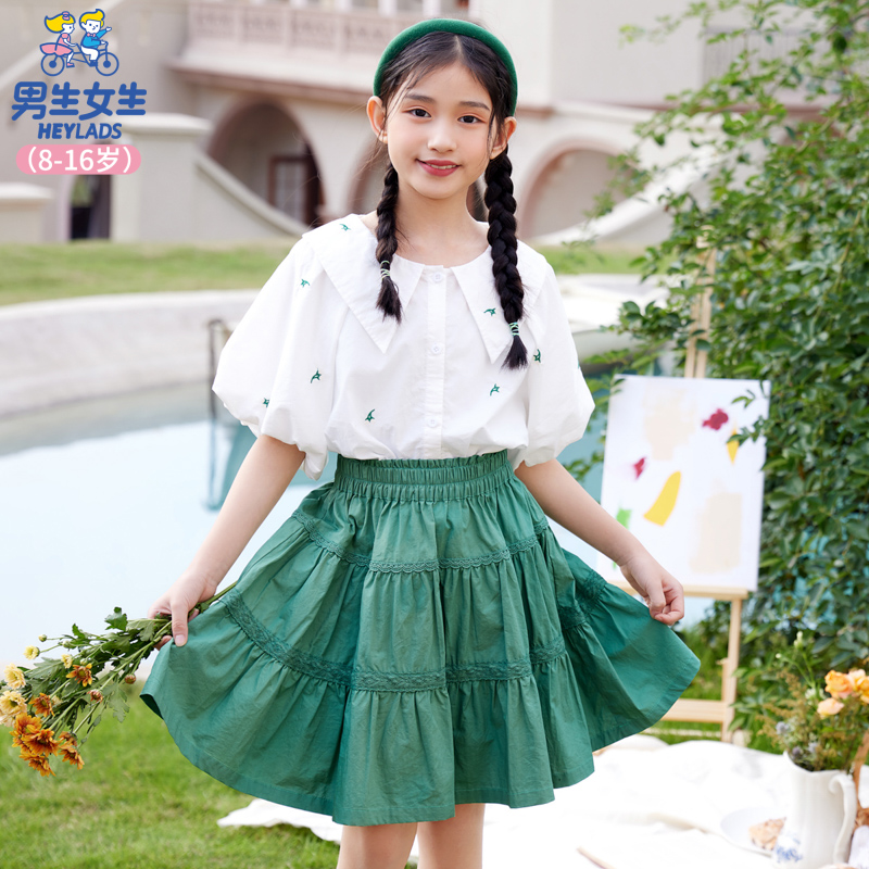 23520夏季时尚洋气女大童半身裙NDBCJ23520A