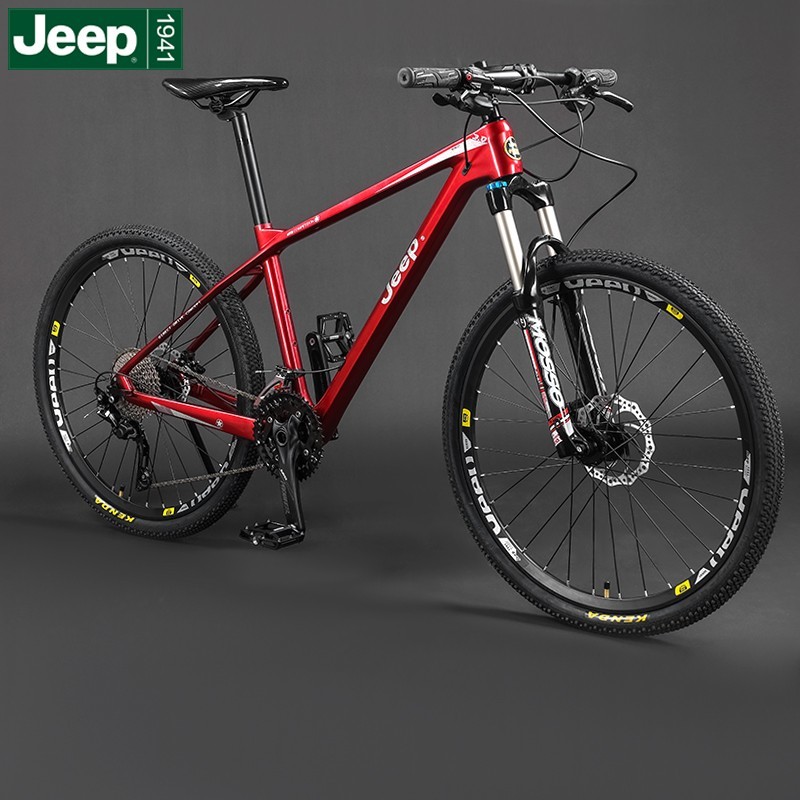 JEEP/吉普「碳纤维卢比肯」碳纤维超轻山地自行车禧玛诺变速油碟