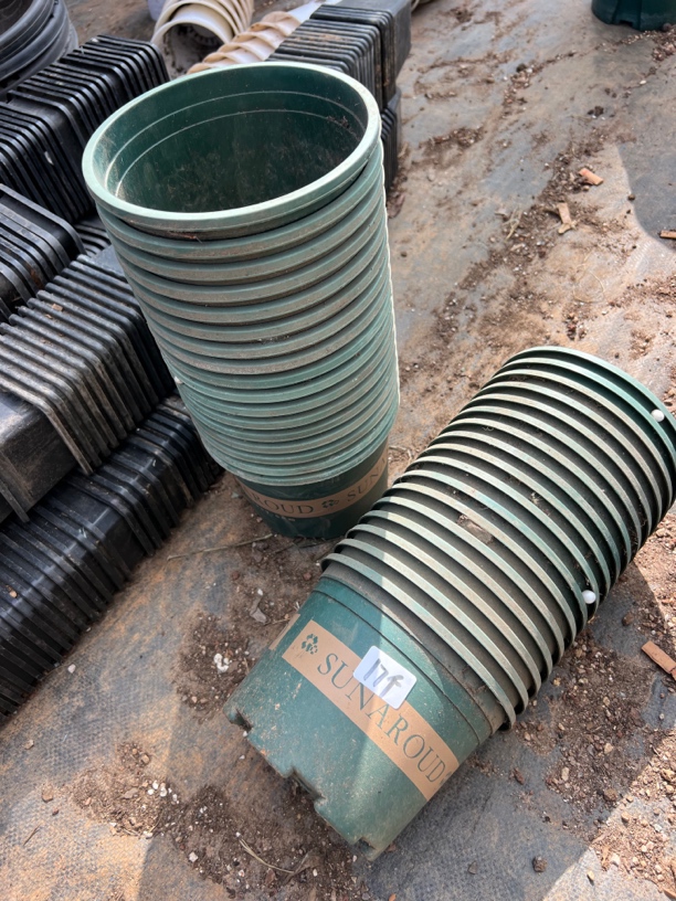 多肉旧花盆16cm绿色加仑盆16个浮力 塑料