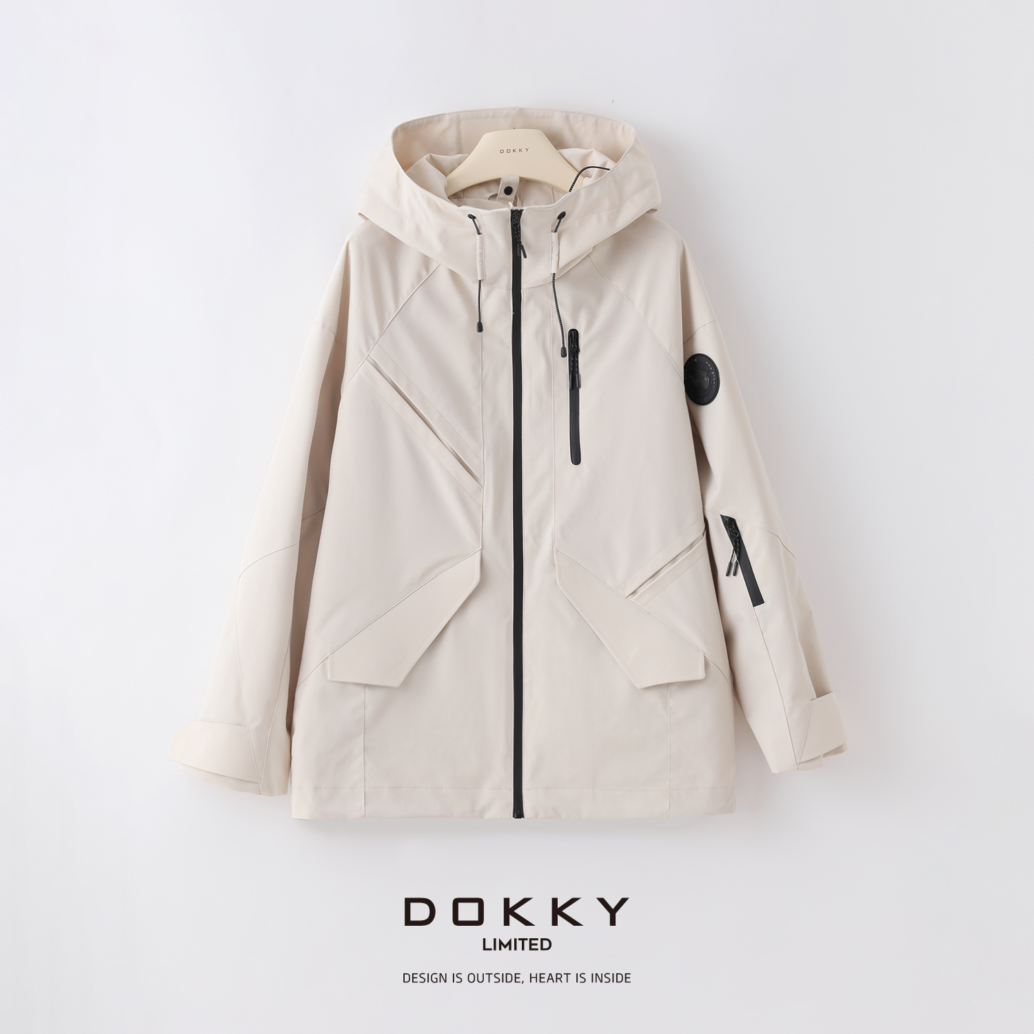 【大鹅*三合一鹅绒冲锋衣】DOKKY轻量超五防丨极寒户外连帽鹅绒服