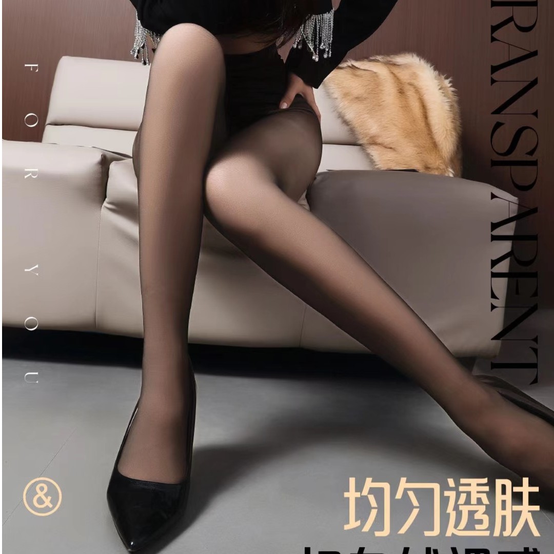 光腿水光袜裸感神器春秋冬薄款加绒打底裤女丝袜肉色高腰收腹外穿