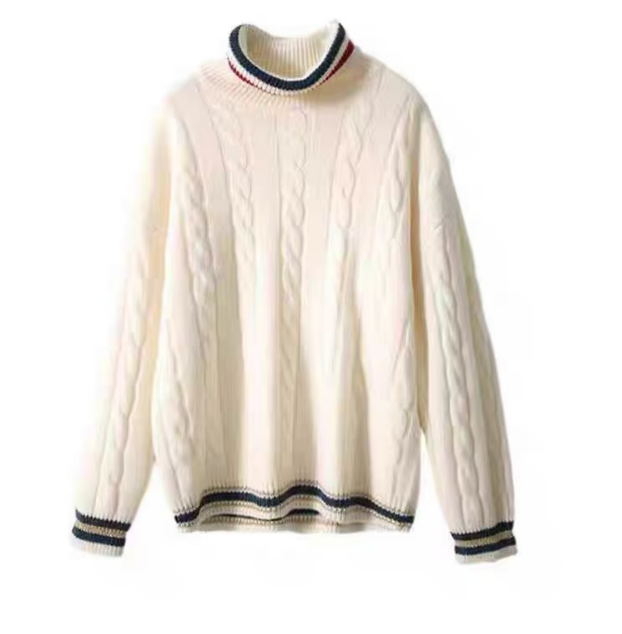 2005学院风麻花毛衣