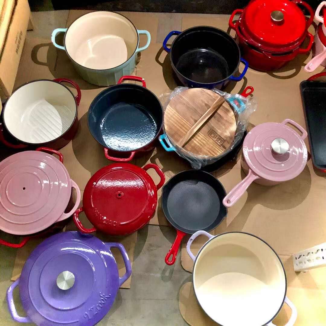 YANZAO/焱造焱造铸铁珐琅锅多功能精致微压家用【临时】