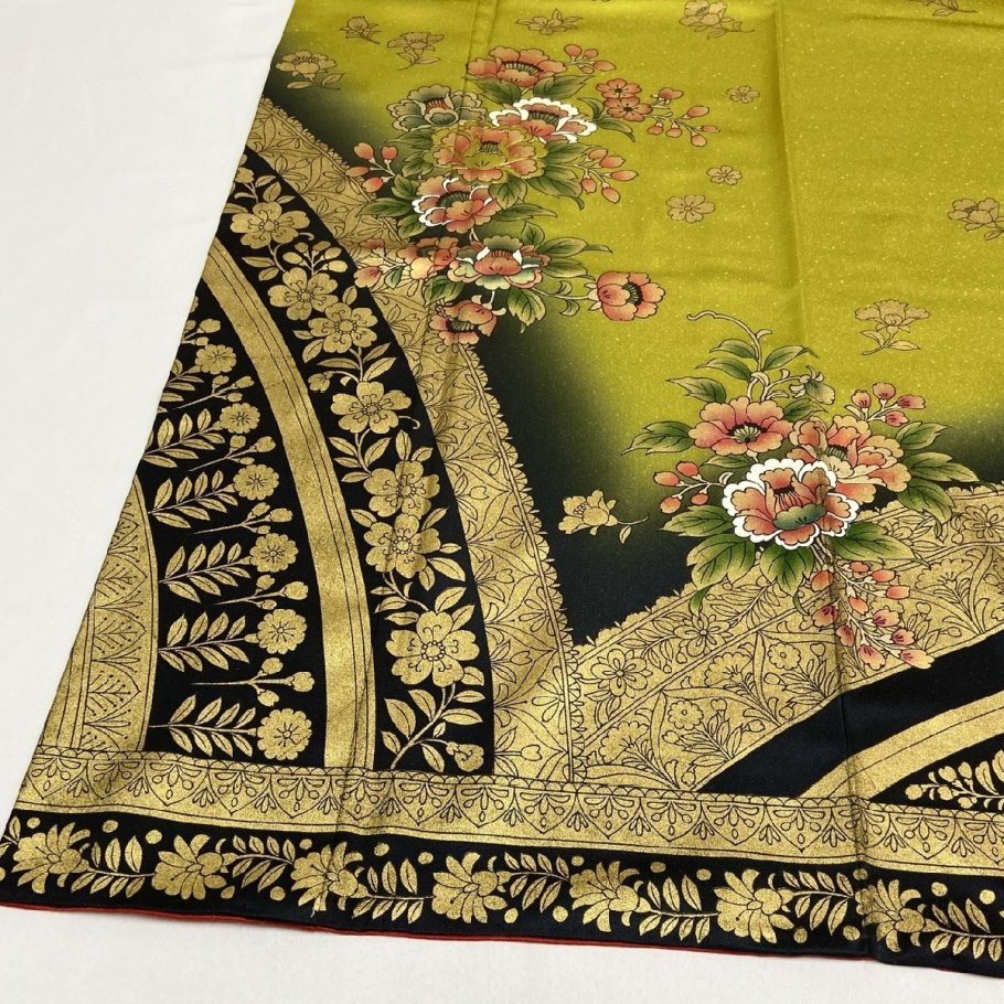 正绢1009-1499料子和服西阵织唐锦刺绣金莳绘汕头绣苏绣打籽绣