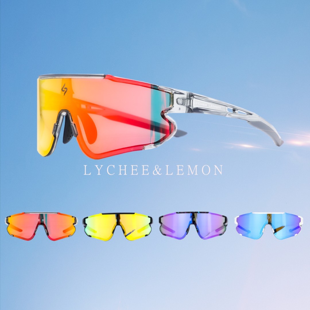 户外运动跑步防风眼镜自行车装备骑行眼镜变色护目镜超轻