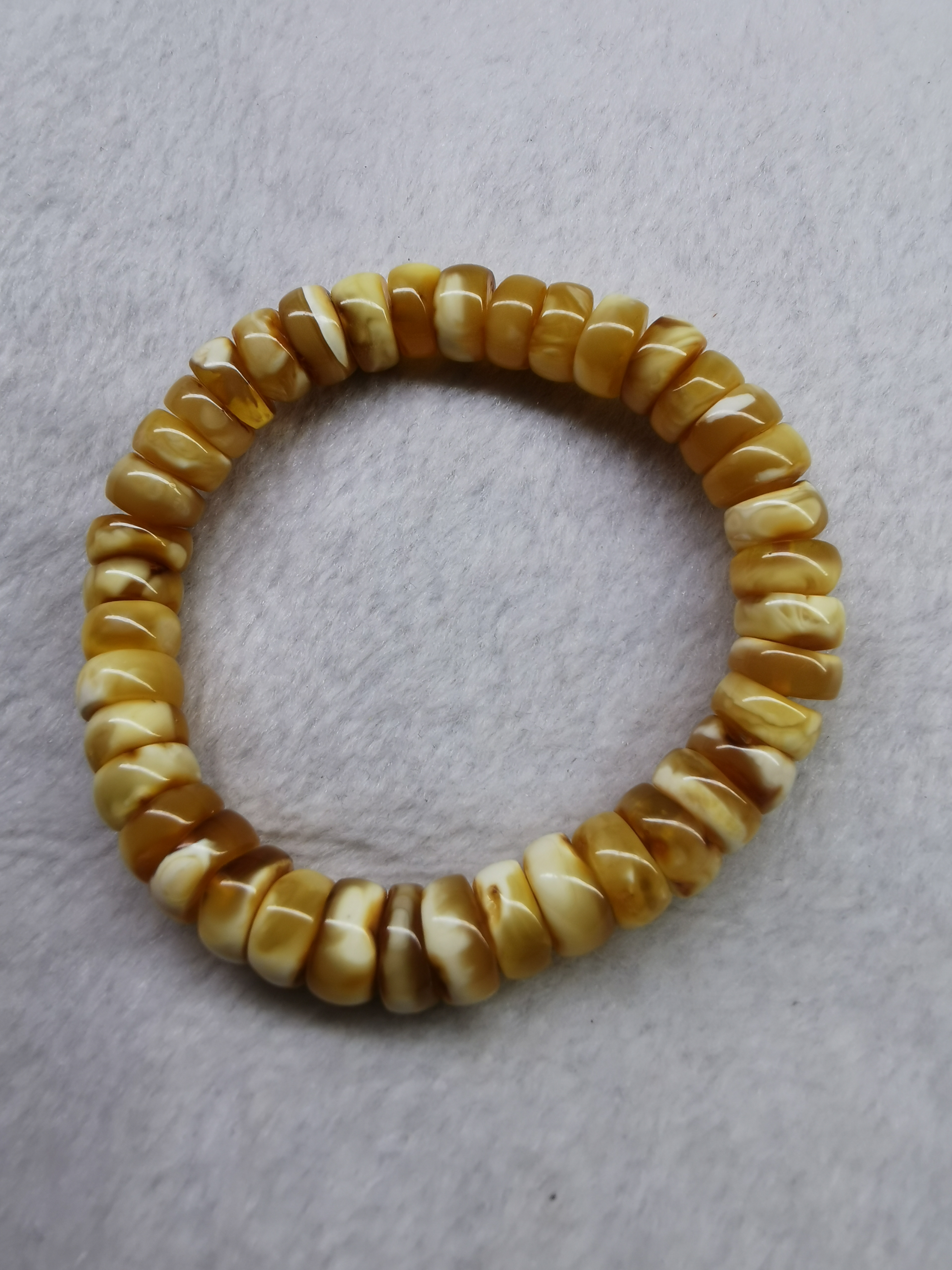 原矿琥珀蜜蜡带皮手串