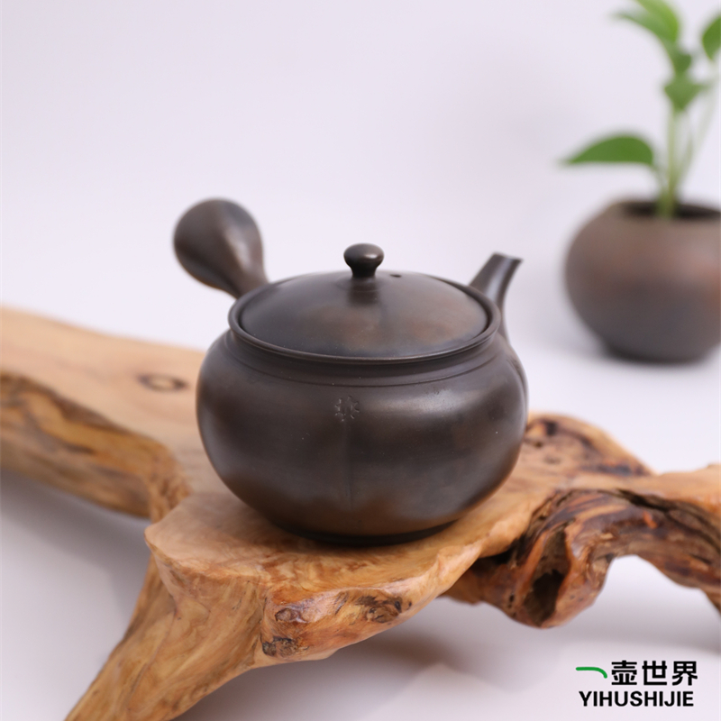 常滑烧急须 宗弘 #24窑变 270ml 纯手工日式侧把陶茶壶现货