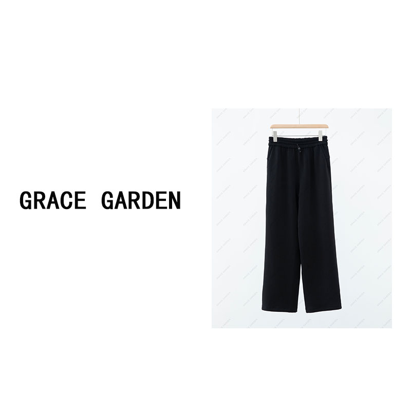 GRACE GARDEN【露神裤！小个子版！】软糯抽绳松紧腰休闲裤XXK4D1940
