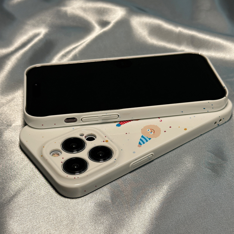 适用苹果14iPhone13华为OPPO小米VIVO派对曲奇情侣菲林手机壳新款