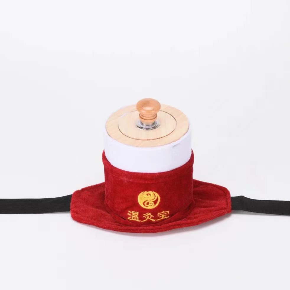 单穴位木制灸盒（单孔）艾灸家用传统肩颈优质便携艾灸