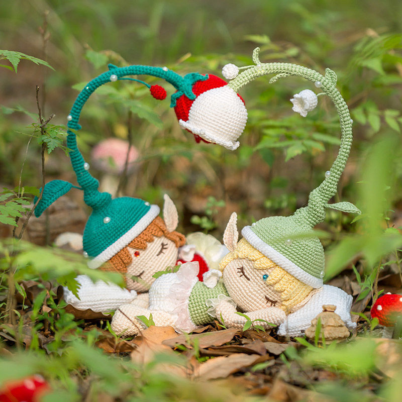 苏苏姐家花精灵小夜灯手工diy编织毛线团玩偶小物钩针材料包预