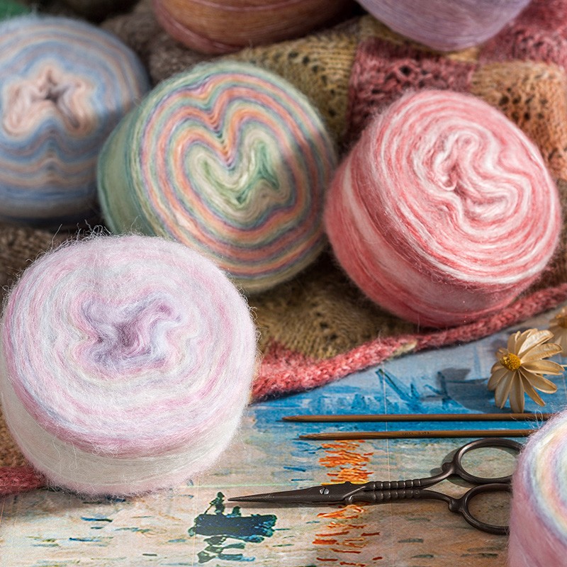 趣织社印象日出手工diy钩针棒针钩织毛衣围巾帽子编织宝宝线团