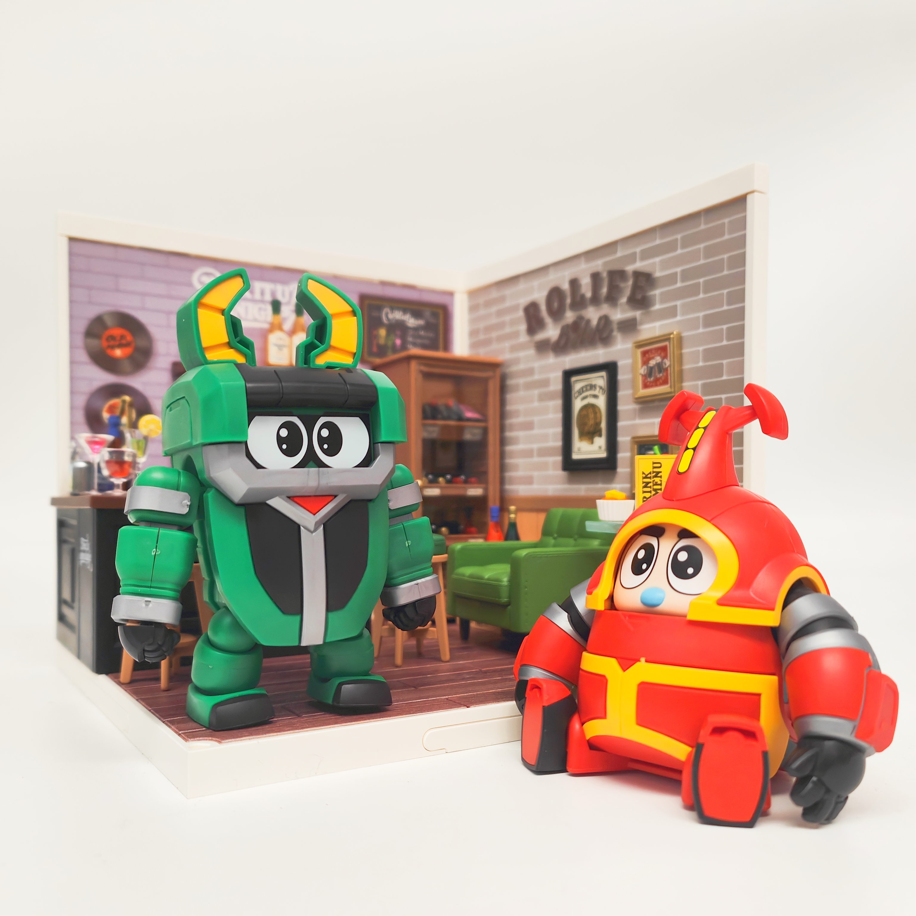 橘猫工业现货 铁甲小宝第一弹 卡布达&金龟次郎 Q版拼装可动模型