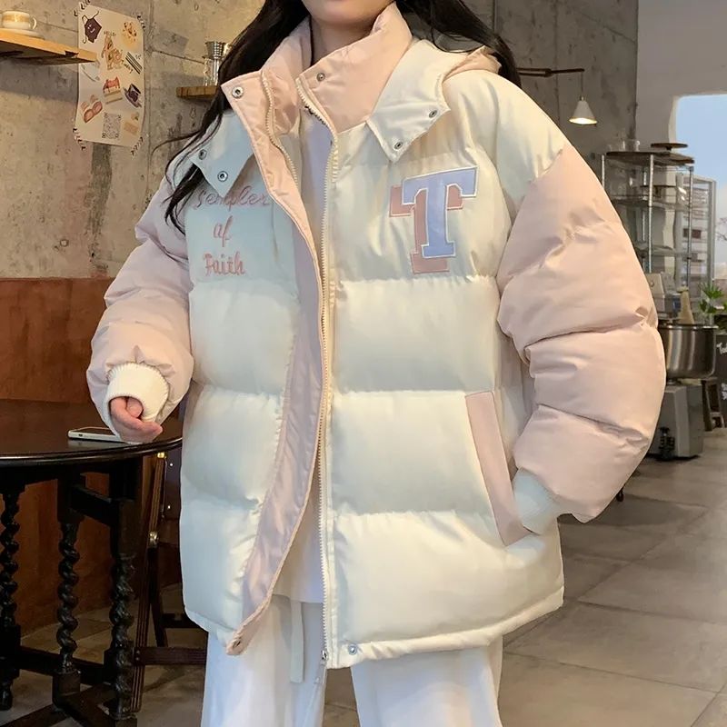 雅鹿羽绒羽绒服少女冬装2023新款初中高中学生加厚小羽绒服面包服