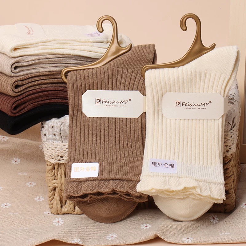 清袜子  秋冬百搭男女中筒棉袜isn高品质
