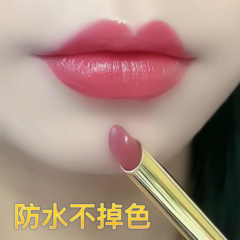 热卖口红不掉色防水肉桂奶茶豆沙色口红滋润黄皮显白细管正品定妆