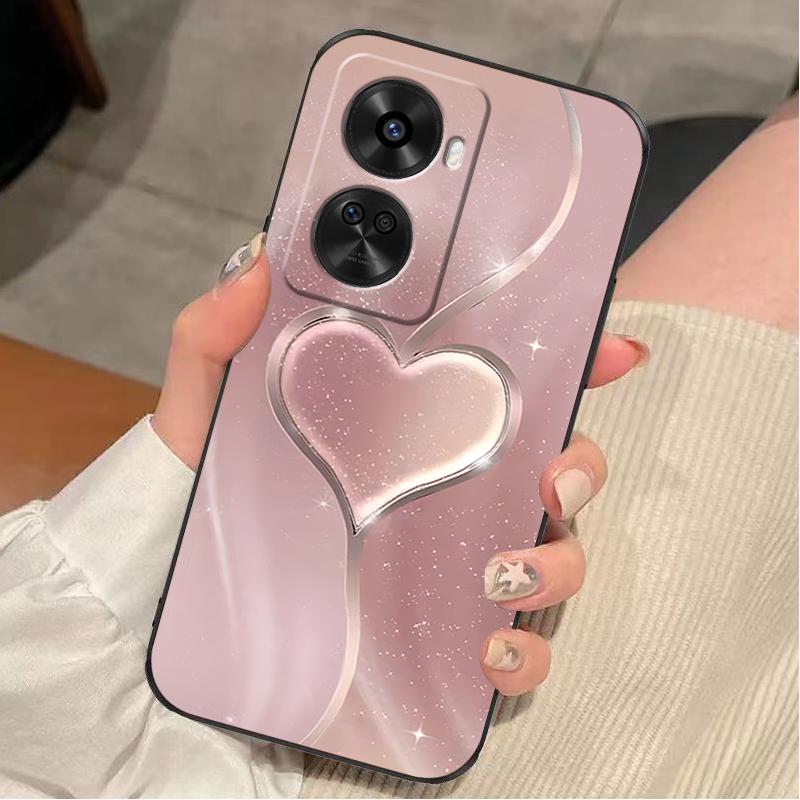 华为nova11se手机壳HUAWEINOVA11SE硅胶玫瑰渐变爱心女款防摔软壳