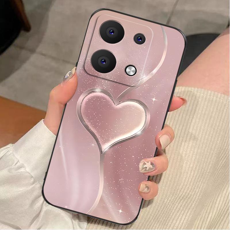 OPPOreno9pro+手机壳oppoRENO9PRO+硅胶玫瑰渐变爱心女款防摔软壳
