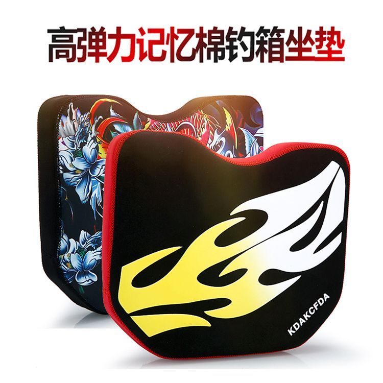 钓箱坐垫透气钓鱼箱垫子加厚吸盘高弹记忆海棉垫子钓鱼装备座垫子