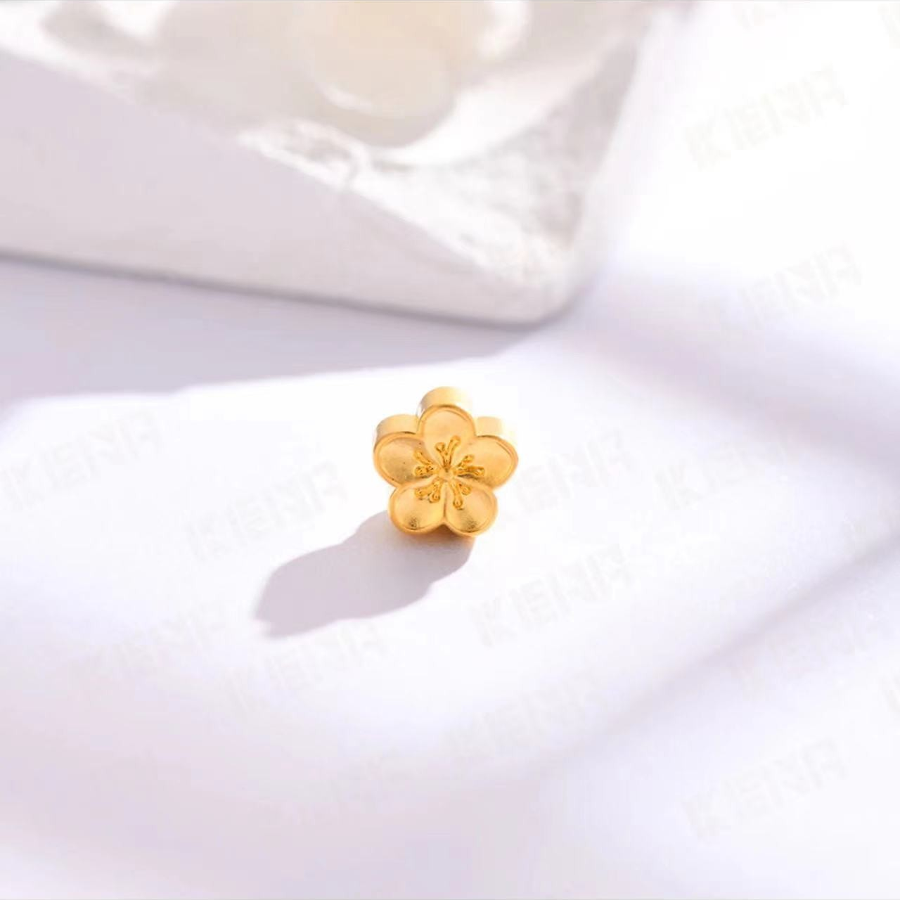 【澄澄专享】足金999一路生花小桃花配件01
