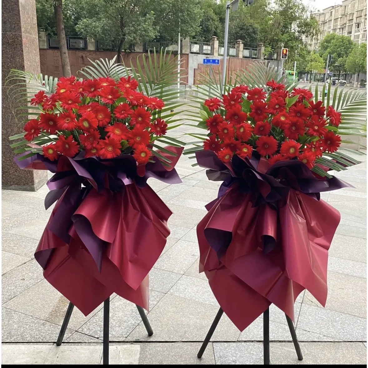 【买一送一】鲜花开业花篮便宜花篮性价比高送花上门同城配送市区