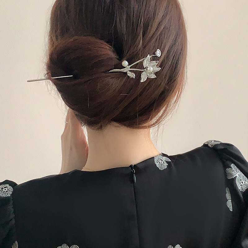 莲花楼发簪新中式女小众汉服发钗子簪子古风日常国风高级感九尾狐