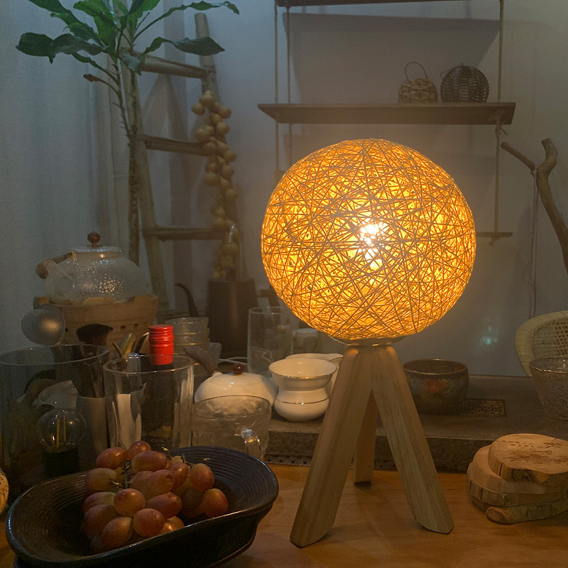 茶桌灯床头台灯书房氛围灯实木灯小院灯饰装饰台灯茶室书房文旅灯