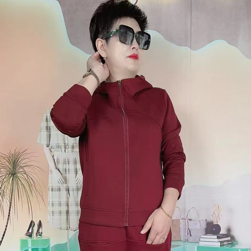 凯诗尔【升级版兰精莫代尔】2024秋季新款时尚开衫拉链连帽外套