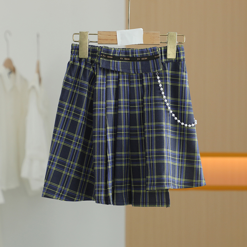 【唐长老自营】货号48886童装春秋格子半身裙YY-TZ