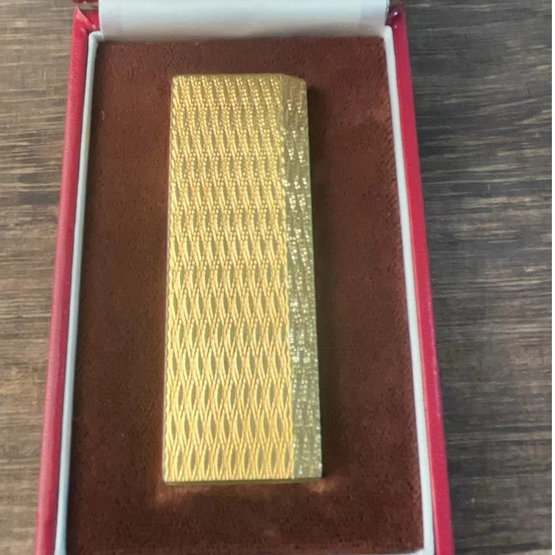 KDY金色柳叶纹气体打火机