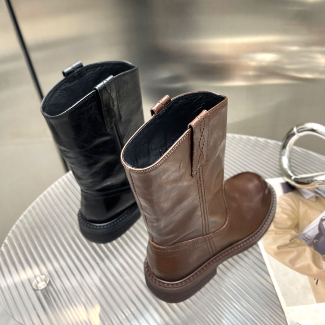 6W218米J<按照主播给的编码拍不需要备注不要抢拍>欧货真皮女鞋03