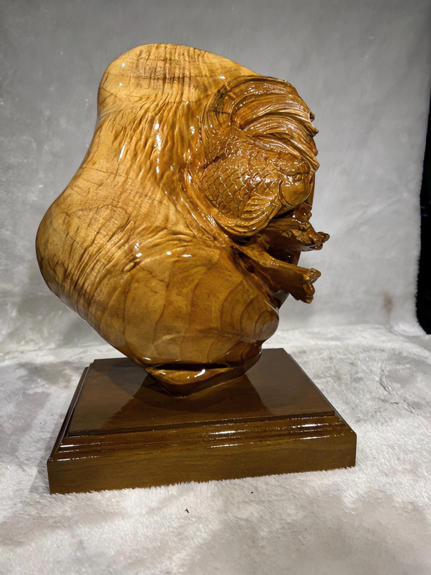 竞拍链接，实物截图为准金丝楠小叶桢楠自然随形艺术摆件