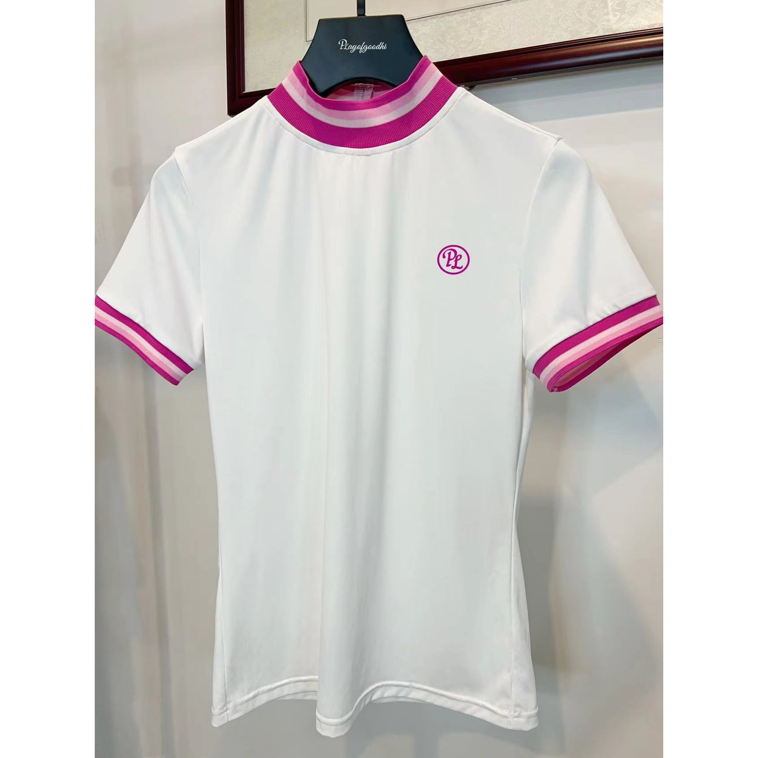 高尔夫服装女夏季高尔夫短袖女韩版修身显瘦速干高尔夫球服女golf