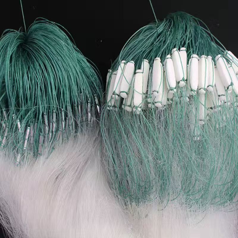 巢湖渔网三层渔网沉网粘网丝网捕鱼网长铅坠挂网柔软丝渔民专用款