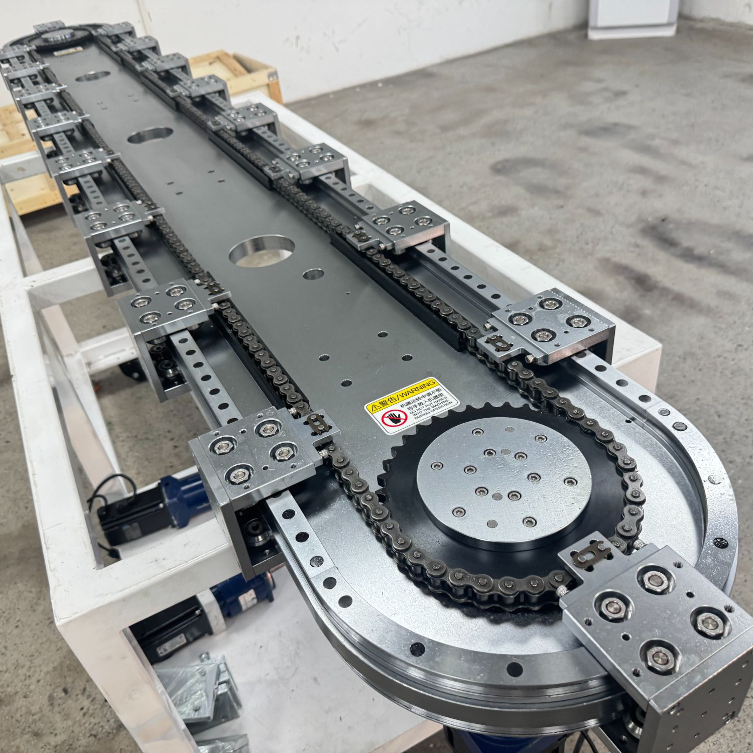 链式环形导轨输送线1米6工位可非标定制