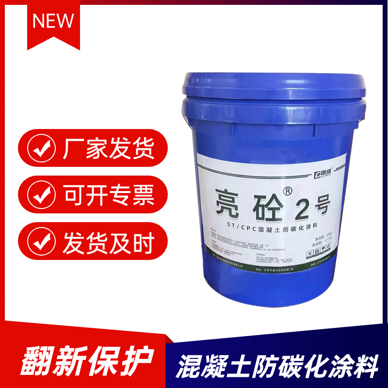 亮砼2号混凝土防碳化涂料 水库水坝建筑面层翻新保护剂