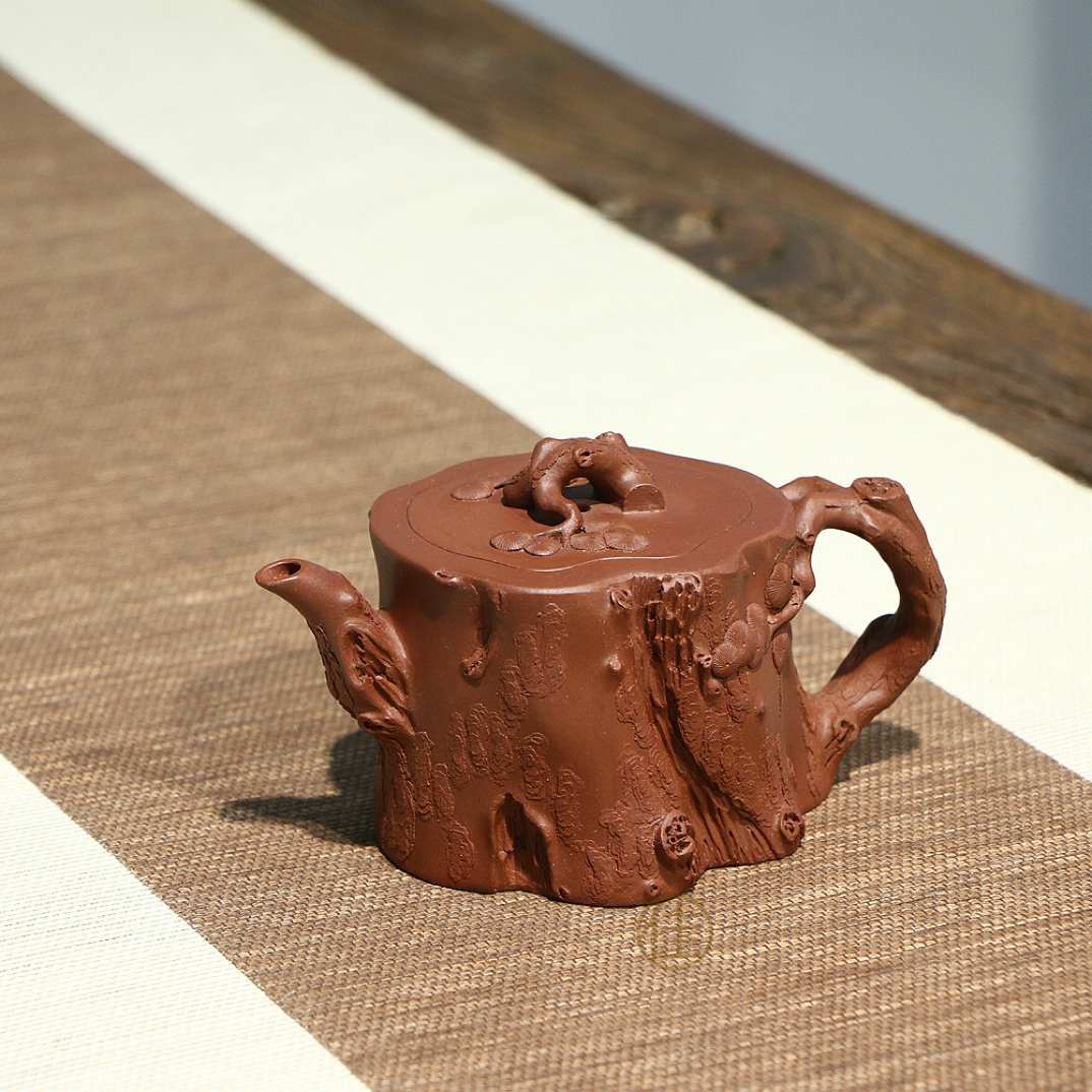 吃茶乐土-全手工 锦松 原矿底槽清 300毫升 宜兴紫砂壶