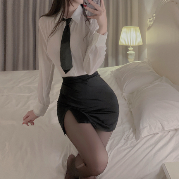 制服职业装情调教师OL工服性感纯欲短裙包臀裙