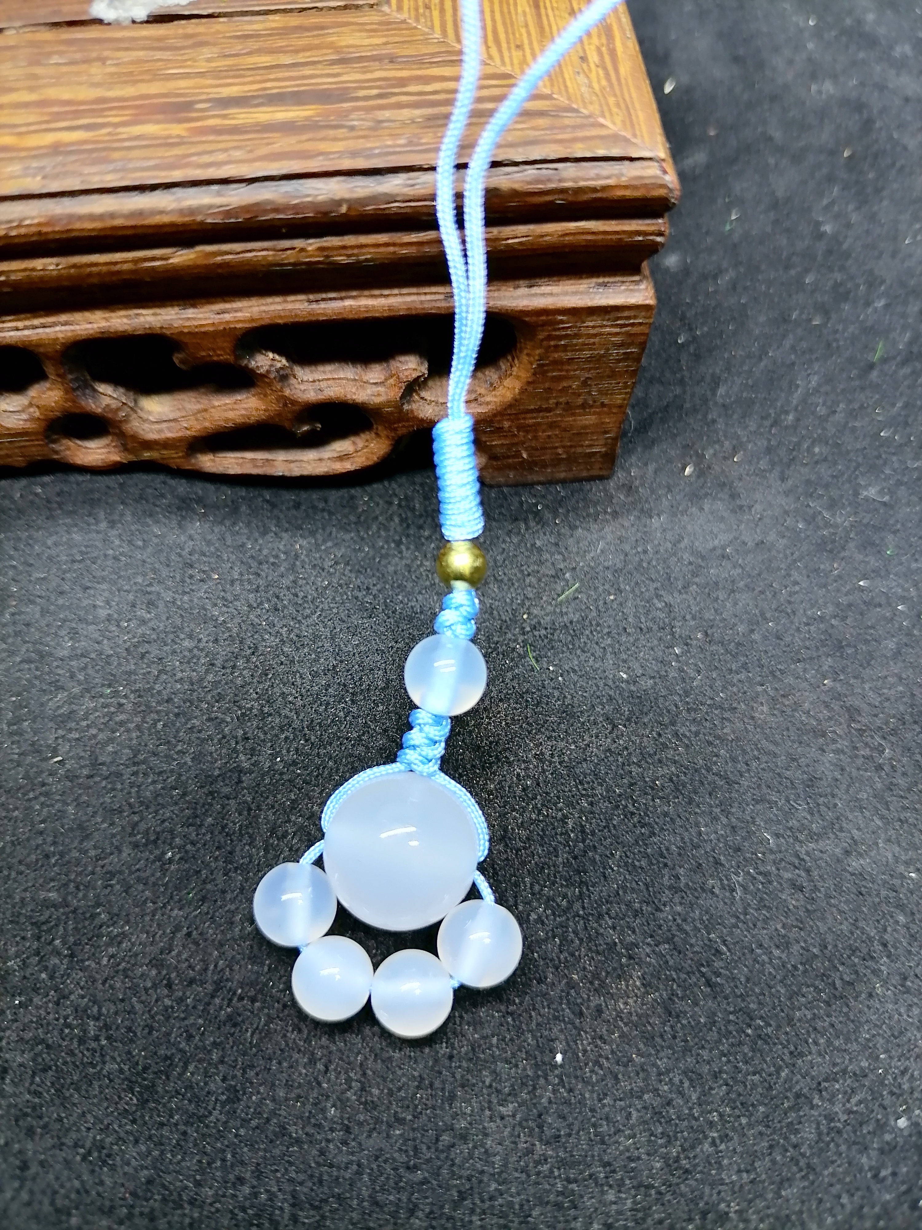 天然玛瑙串珠猫爪手机吊坠抓财小能手挂件女精致手机链手编织挂饰