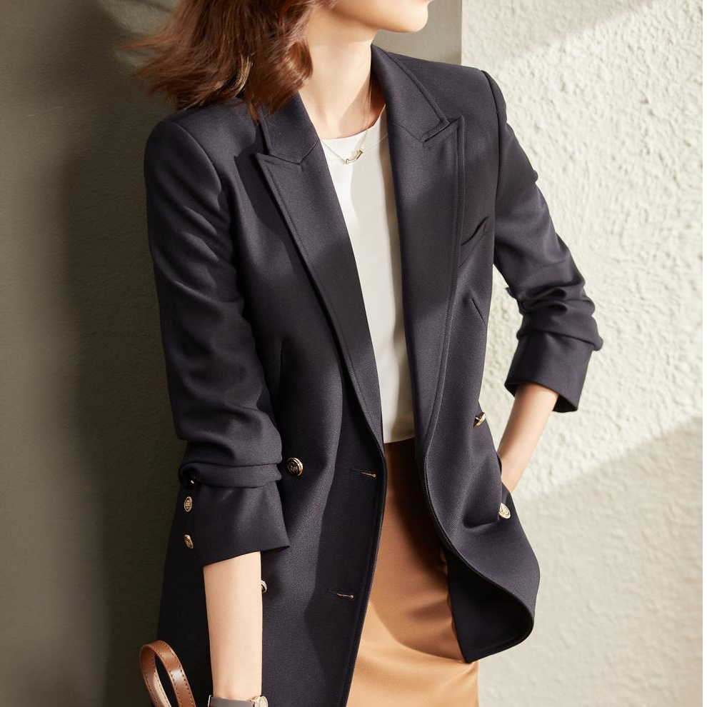 【B991-B1000】韩版小西装显瘦气质短款小个子秋冬呢子