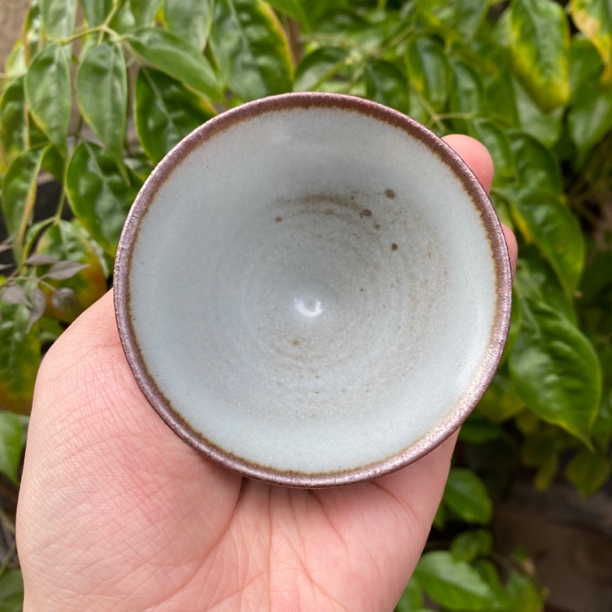 《小窑口》天青灰贝斗笠盏