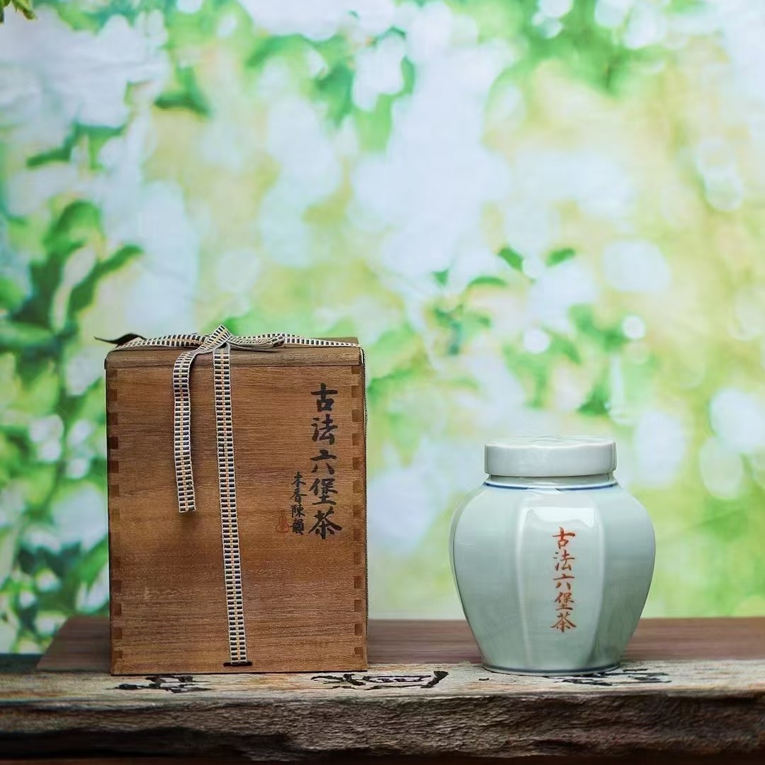 广西梧州九十年代古法参韵老六堡500克