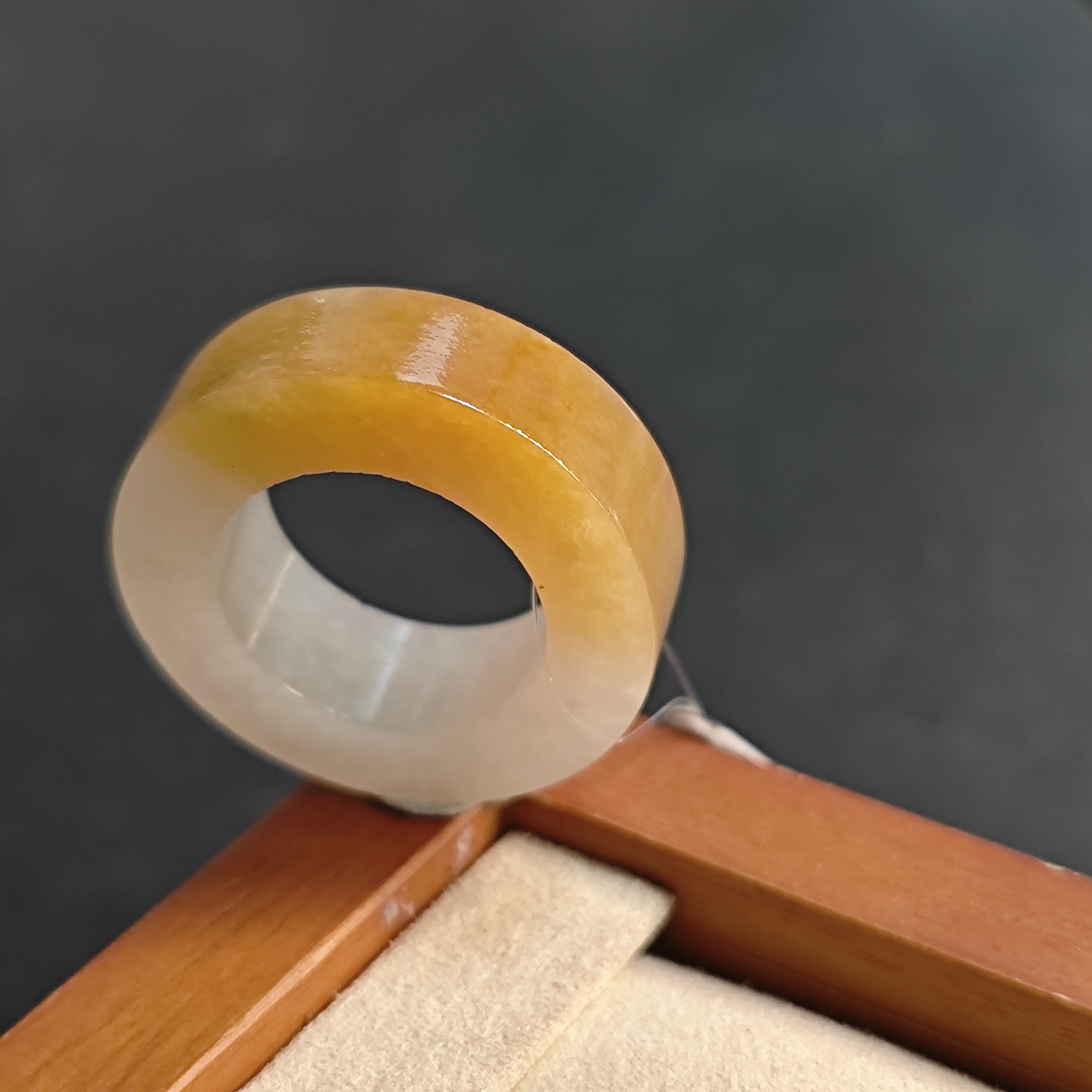 【杨玉环】天然A货翡翠戒DC0226，毛货14圈口以上，自然光拍摄