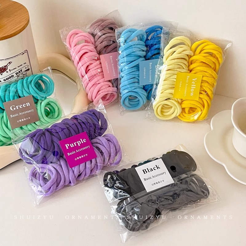 糖果色女儿童发绳女童2023新款头绳高弹力耐用发圈扎头发皮筋头饰