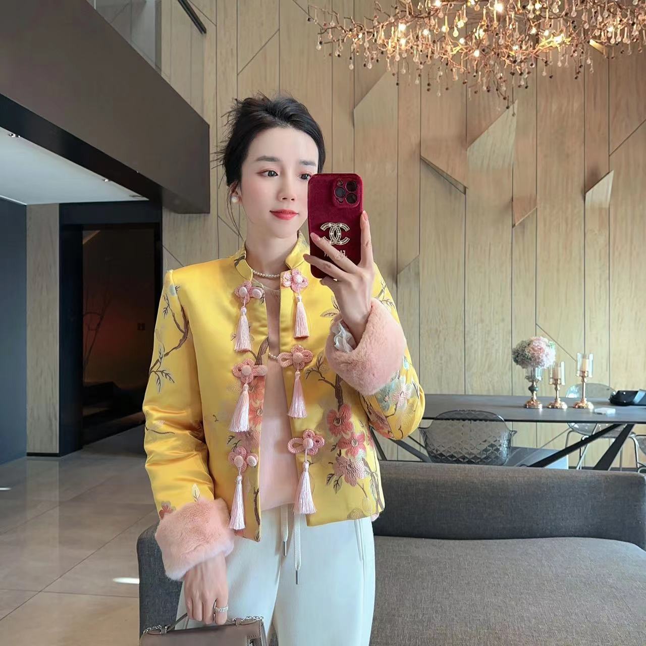 【大静静】新年战袍中国结流苏拜年服952